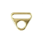 2 O-Ringe mit Steg 25 mm gold - 190119